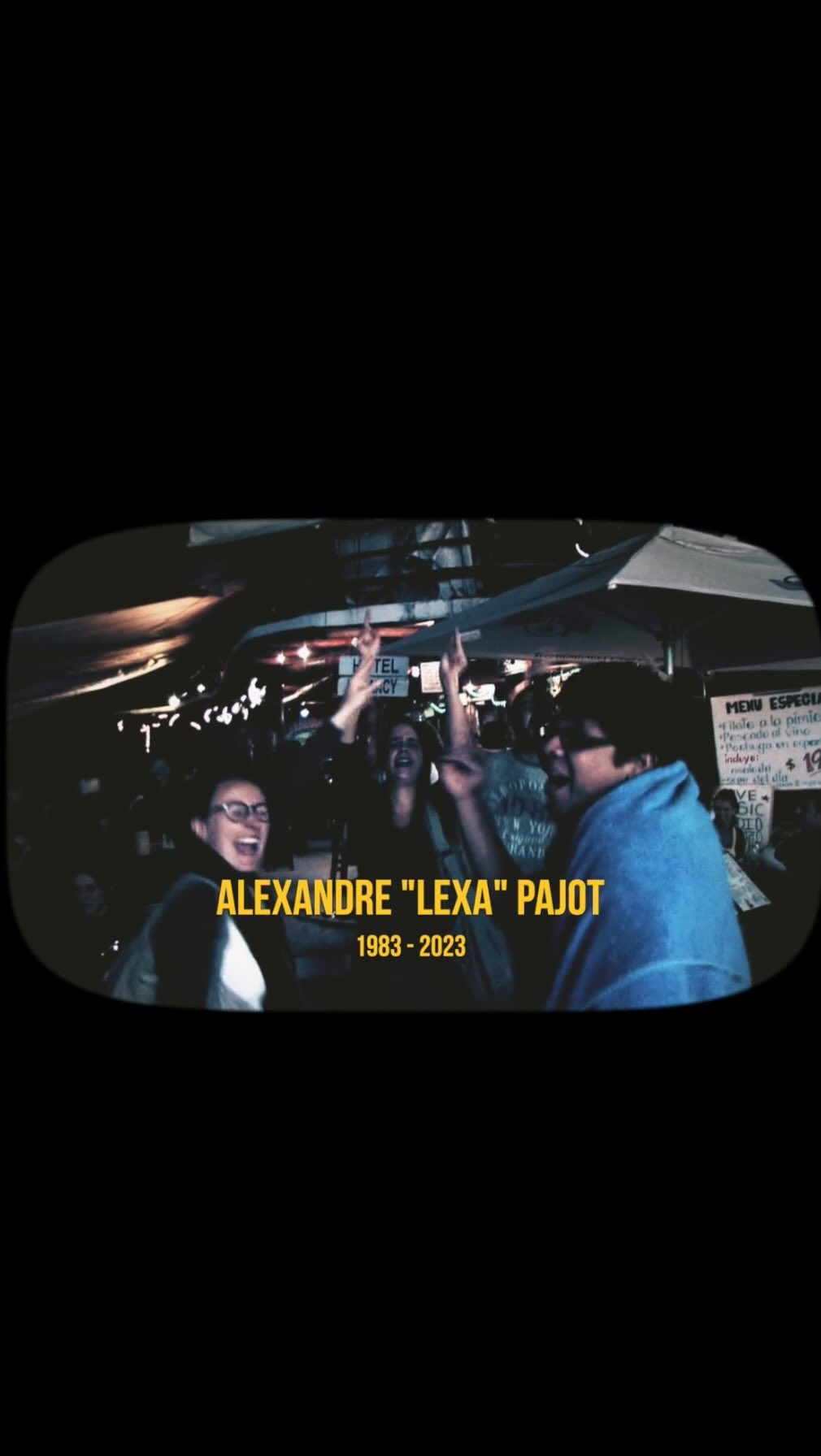 Là tout de suite j’ai pas les mots, seulement des images. RIP mon frère de tous les frères 🤍